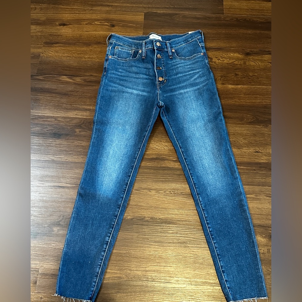 Madewell Blue Skinny Jeans with Premium Denim